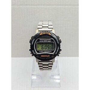 Vintage Acqua by Timex Indiglo Digital Alarm Chrono 30M Watch New Battery Sport